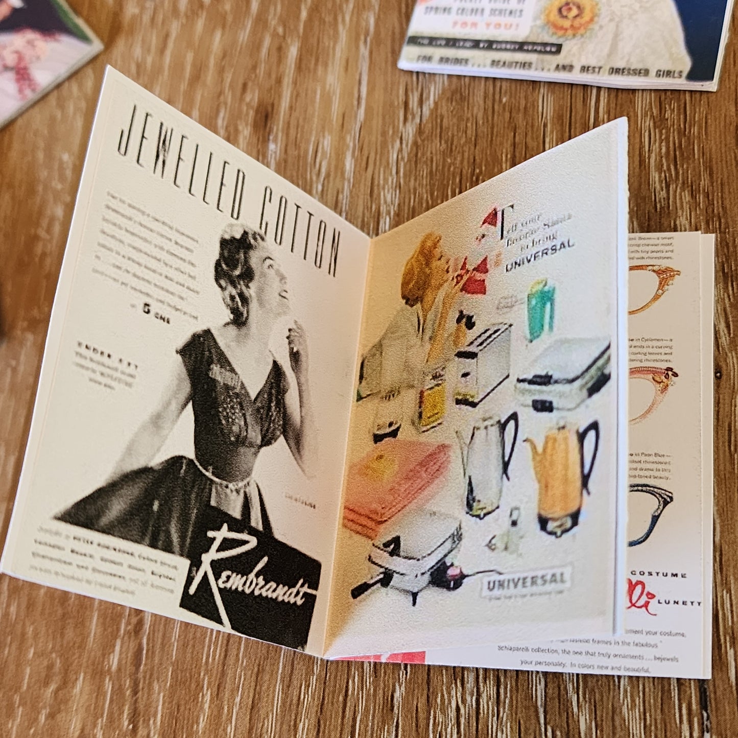 Miniature Magazine- Doll sized accessory SET OF 3