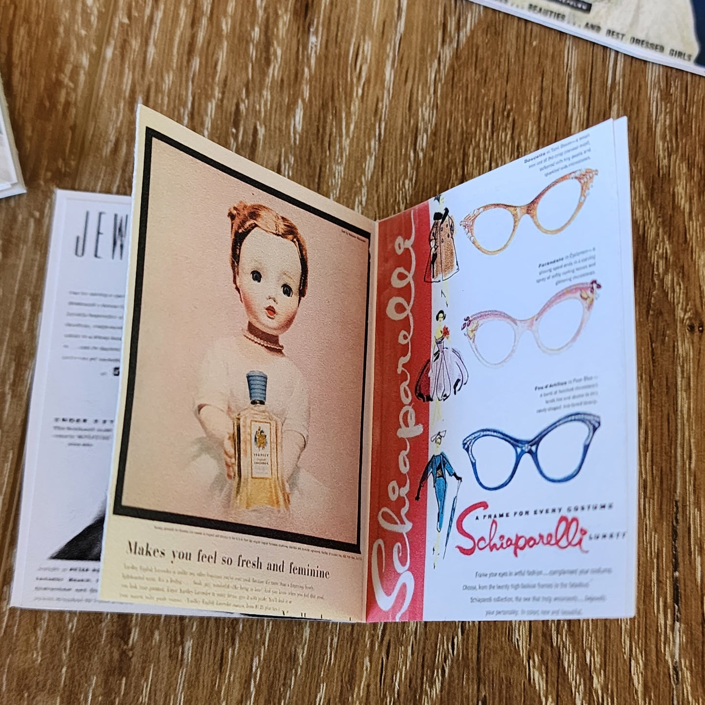 Miniature Magazine- Doll sized accessory SET OF 3