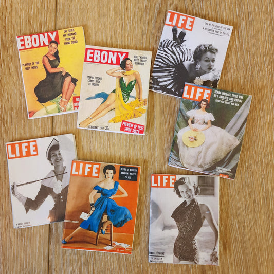 Miniature Magazine- Doll sized accessory SET OF 3