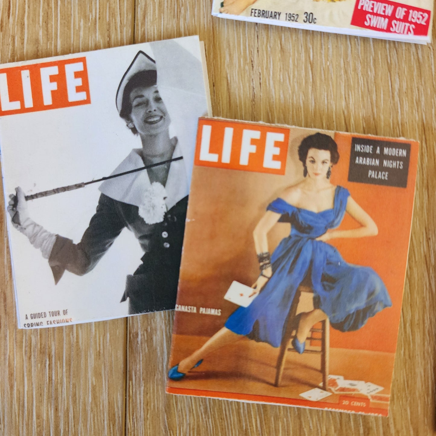 Miniature Magazine- Doll sized accessory SET OF 3