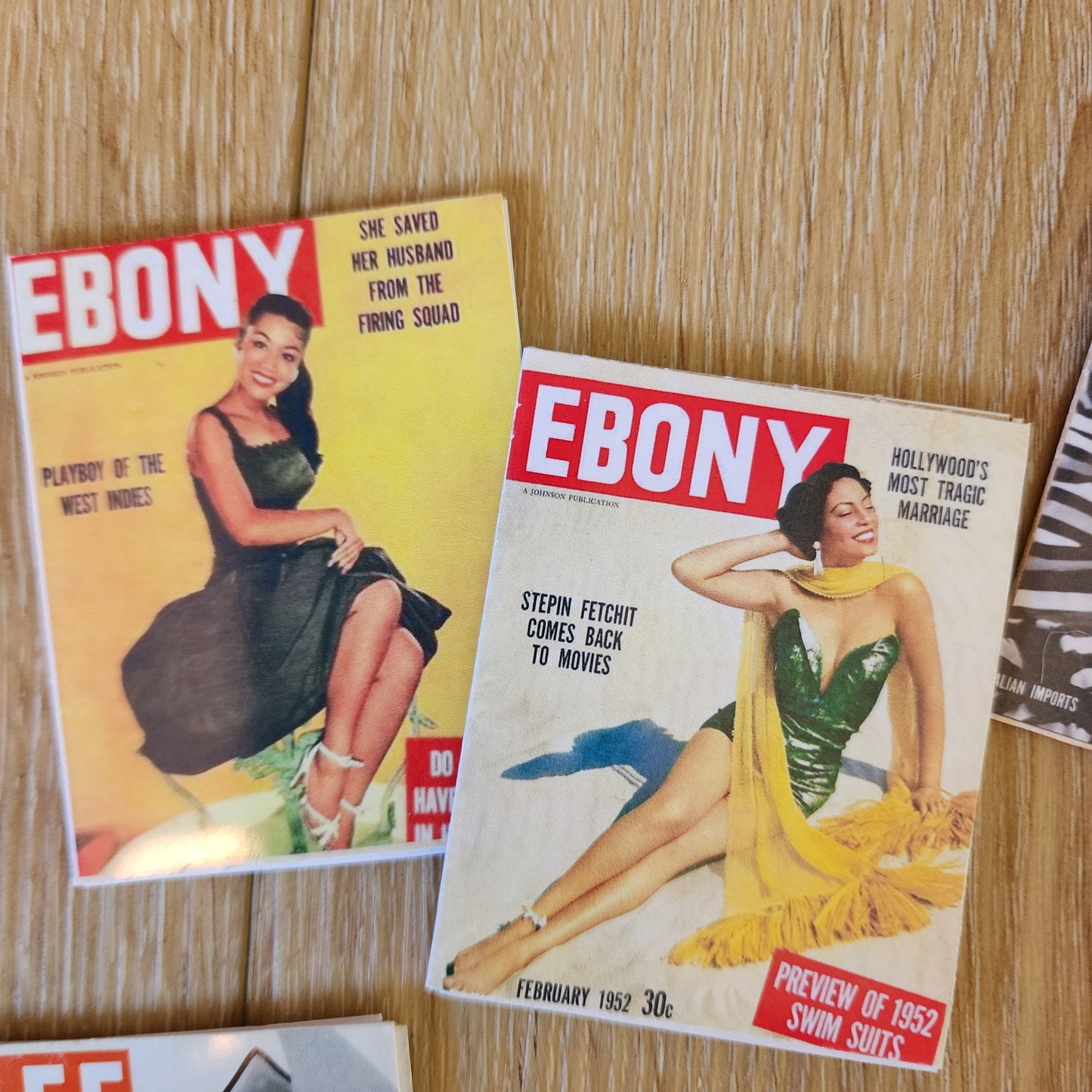 Miniature Magazine- Doll sized accessory SET OF 3