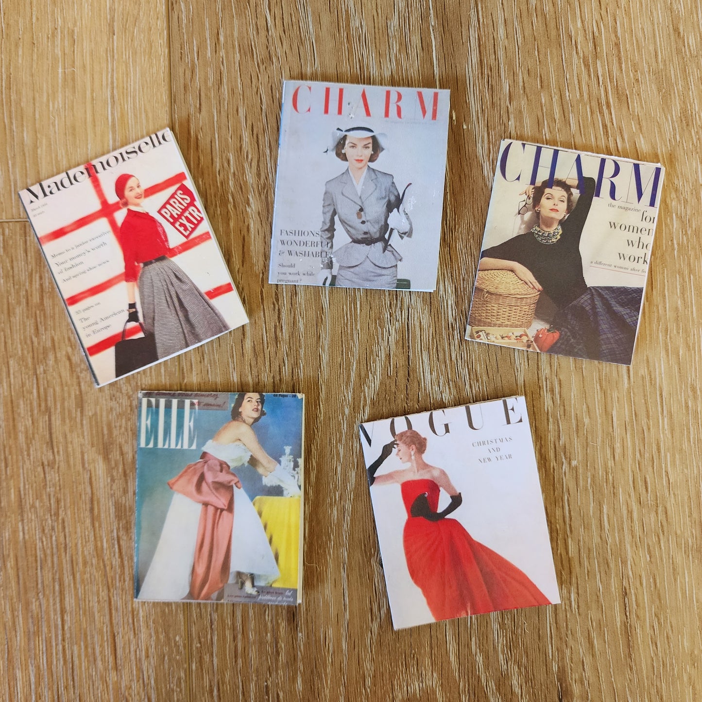 Miniature Magazine- Doll sized accessory SET OF 3