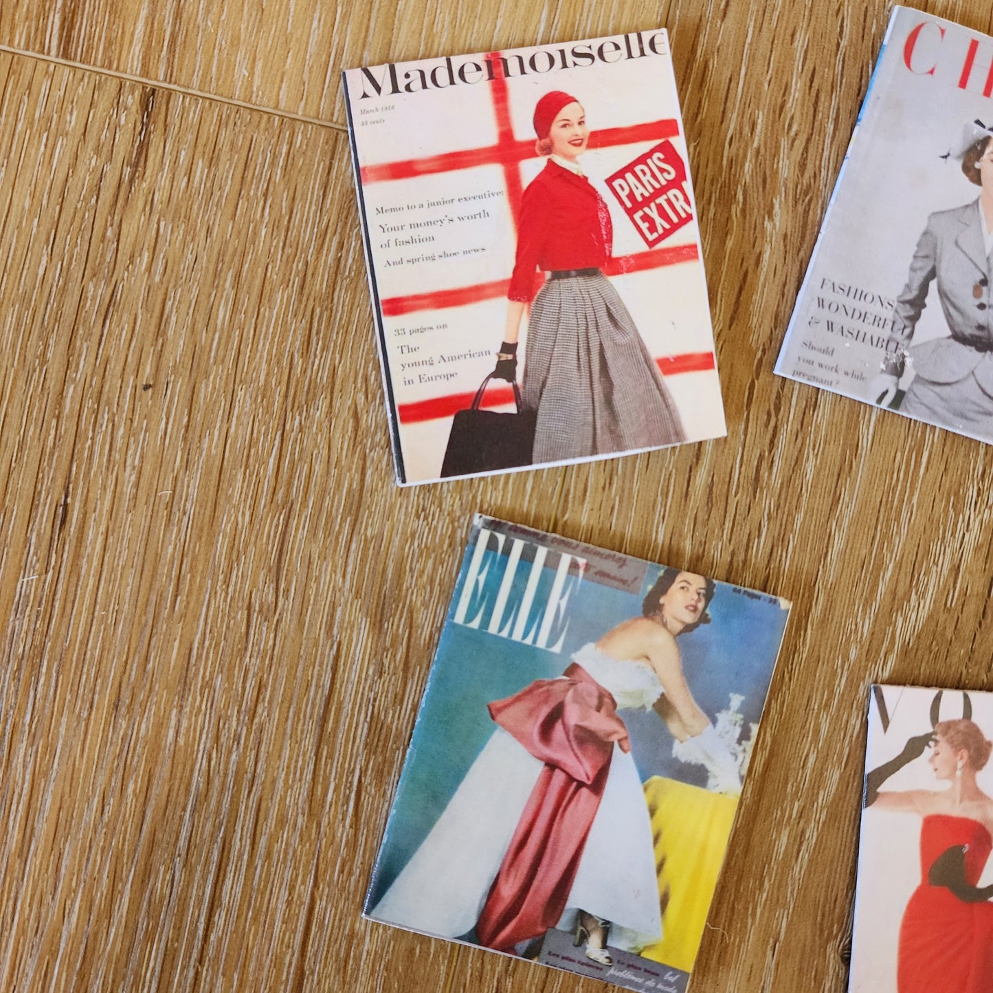 Miniature Magazine- Doll sized accessory SET OF 3