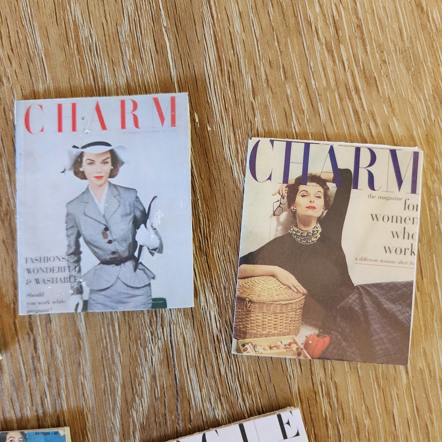 Miniature Magazine- Doll sized accessory SET OF 3