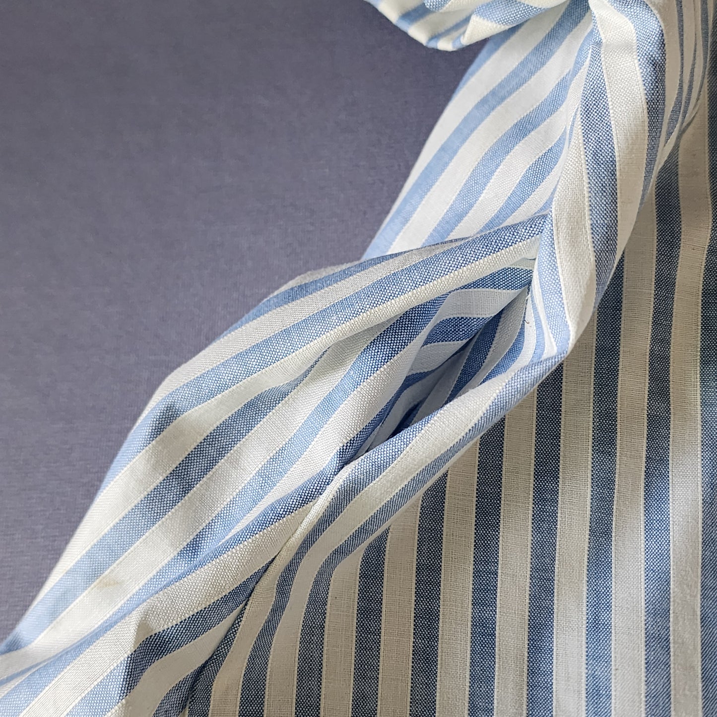 Blue striped Trapeze Dress for Cissy